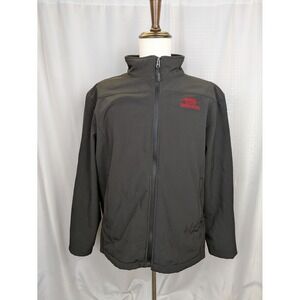 Coca Cola Consolidated Jacket Water Resistant Black Coat Men's XL Fleece Lined